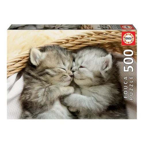 Puzzle de 500 Pièces pour Enfants - Doux Chatons