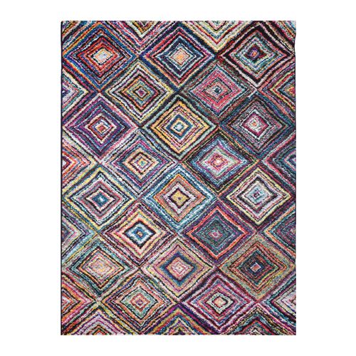 Tapis Carre Boutik Multicolore