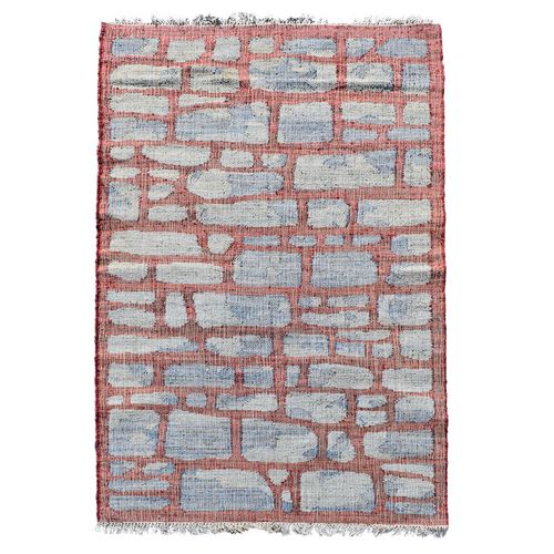 Tapis Kl Jutap Bleu, Gris, Lit De Vin