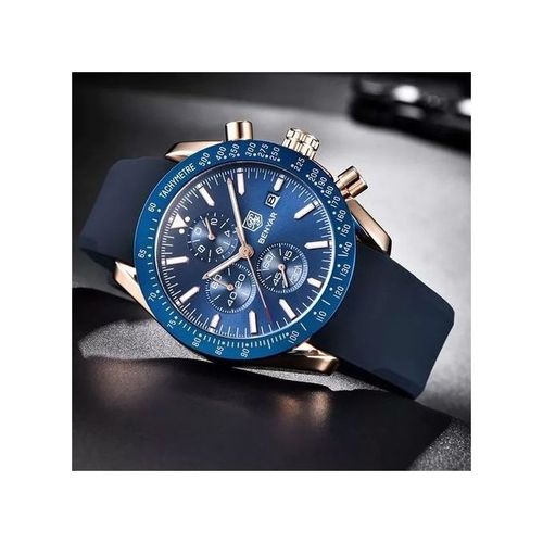 Montre de Marque de Luxe pour Hommes, Montre-bracelet Étanche en Cuir