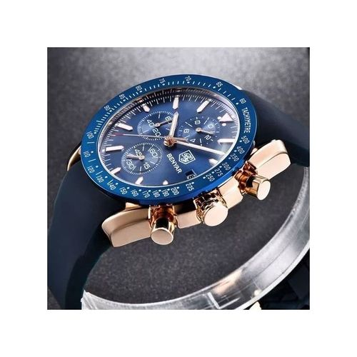 Montre de Marque de Luxe pour Hommes, Montre-bracelet Étanche en Cuir
