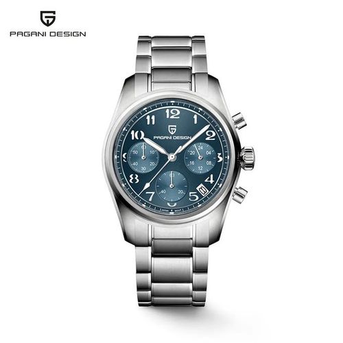 Montre à Quartz Pilote en Acier Inoxydable Saphir