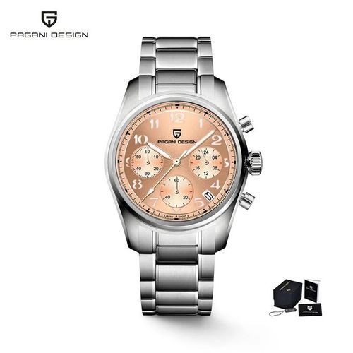 Montre à Quartz Pilote en Acier Inoxydable Saphir