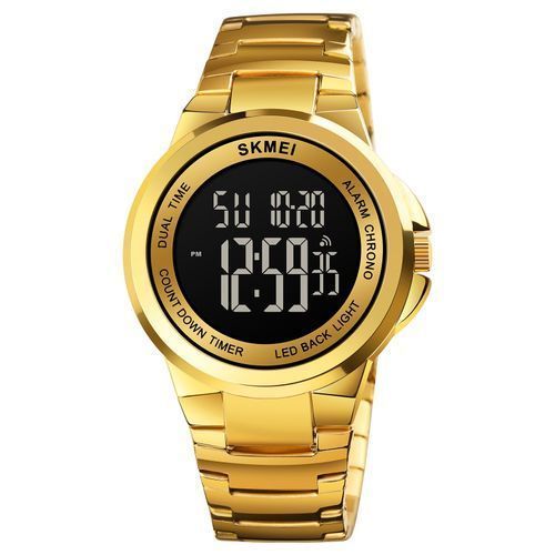 Montre en Acier Inoxydable Homme Montre-bracelet Lumineux