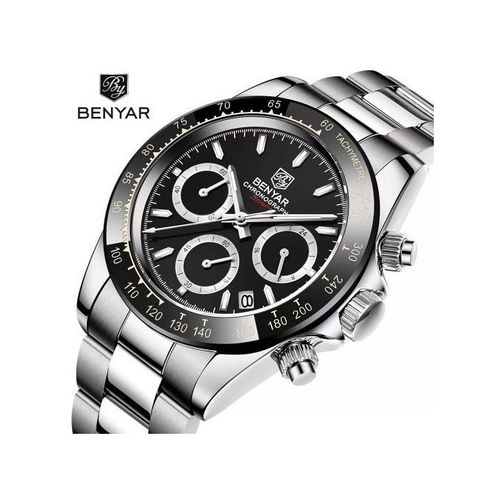 Montres Hommes Chronographe Acier Inoxydable