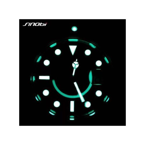 Montre Chronographe Style Argenté-noir