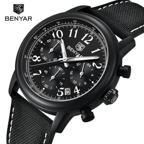 Montre Chronographe Sport Montre à Quartz pour Hommes