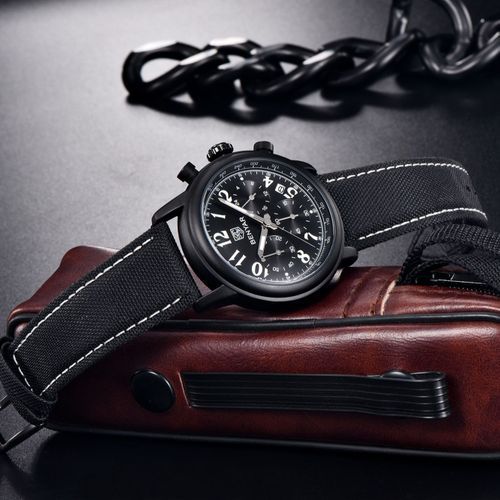Montre Chronographe Sport Montre à Quartz pour Hommes