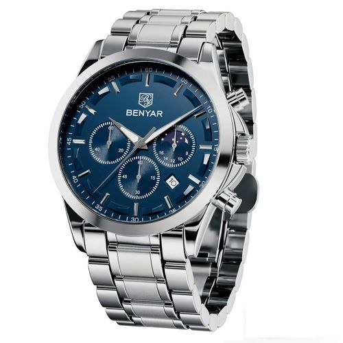 Montre Bracelet Quartz pour Hommes Etanche Chronographe