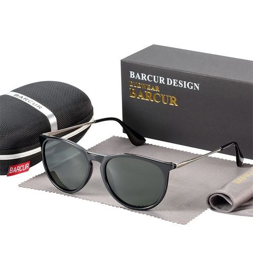 Lunettes de Soleil Métal Cadre Lunettes Polarisées Protection Uv400