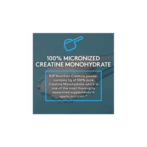 Créatine Monohydrate Powder Unflavored - 250g 50 Serving