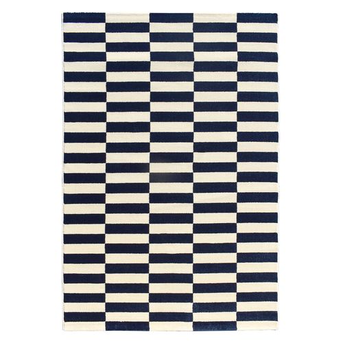 Tapis Danyo crème, bleu