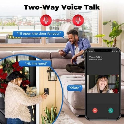 Sonnette vidéo sans fil avec camera Système de surveillance à distance