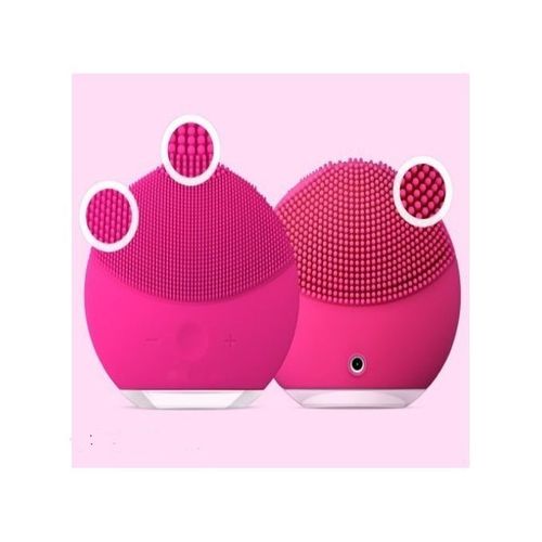 Brosse Nettoyante Masseur pour Visage vibrante pour tous types de peaux convient aux peaux sensibles-Appareil Anti-Rides - Couleur Rose