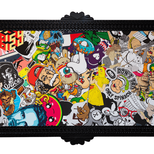 Tableau Sticker mania - Mashup explosif