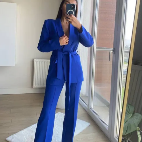 Ensemble Tailleur Importé Ceinturé - Importé De La Turquie