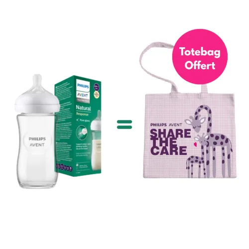 BIBERON NATURAL EN VERRE 3.0 TEAT 1M+ 260ML SCY933/01 = Tote Bag Offert