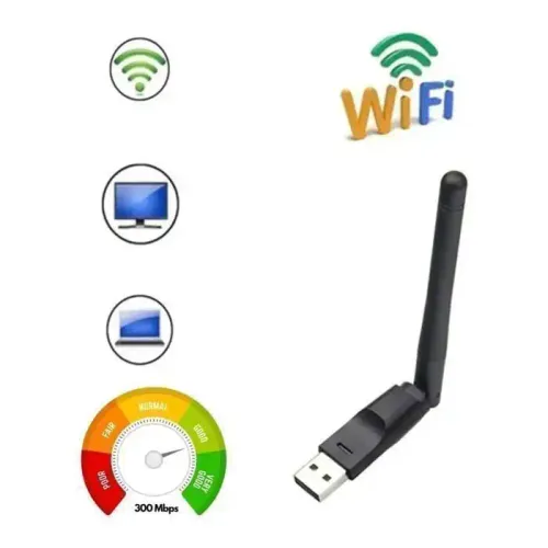 Clé USB Wi-Fi 150 Mbps avec Antenne Rotativee