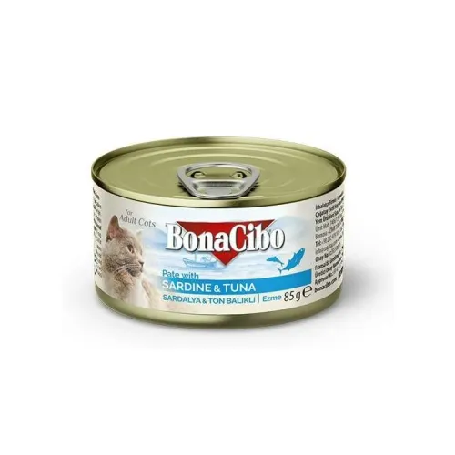Bonacibo Pâté De Sardine Et De Thon Pour Chat Adulte 85g