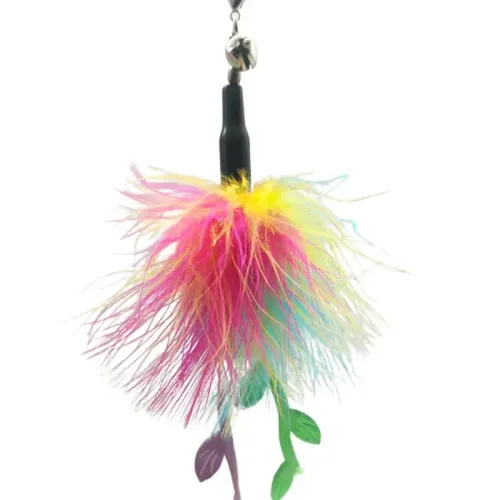 Jouet Pour Chat Canne à Peche 3 Plumes
