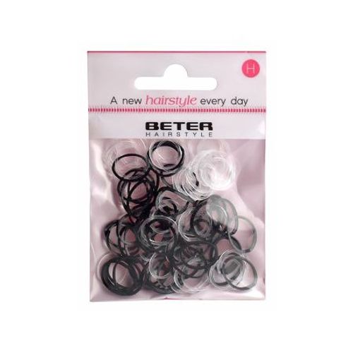 100 mini élastiques à cheveux en silicone