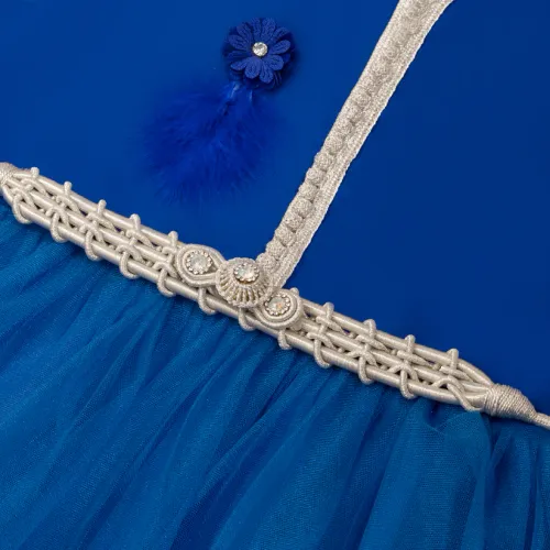 Caftan sans Manches en Crêpe Georgette en Soie 