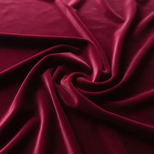 Caftan Impérial avec Manches en Velours - Grenat