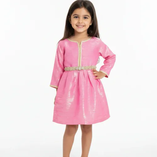Caftan avec Manches en shantung de soie
