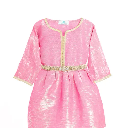 Caftan avec Manches en shantung de soie