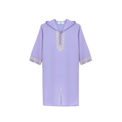 Caftan avec Manches en crêpe de soie