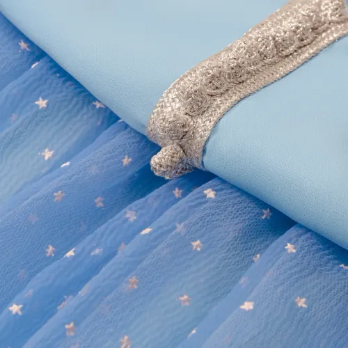 Caftan sans Manches en Crêpe Georgette en Soie