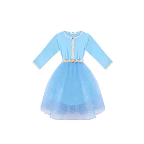 Caftan avec Manches en Crêpe Georgette en Soie