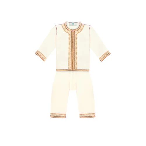 Jabador - beige pour enfant avec selham bordeaux