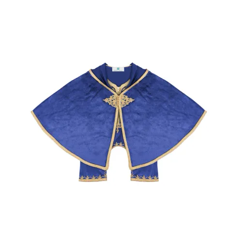 Grenouillère - bleu royal pour bébé avec selham