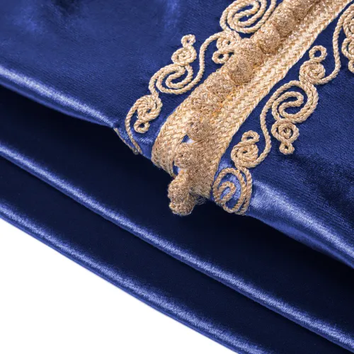 Grenouillère - bleu royal pour bébé avec selham