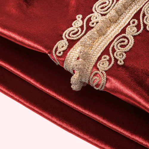 Grenouillère - bordeaux royal pour bébé avec selham