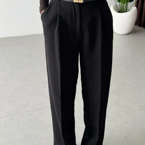 Pantalon Fluide Premium - Noir