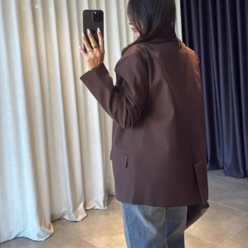 Blazer Marron Chocolat Oversize