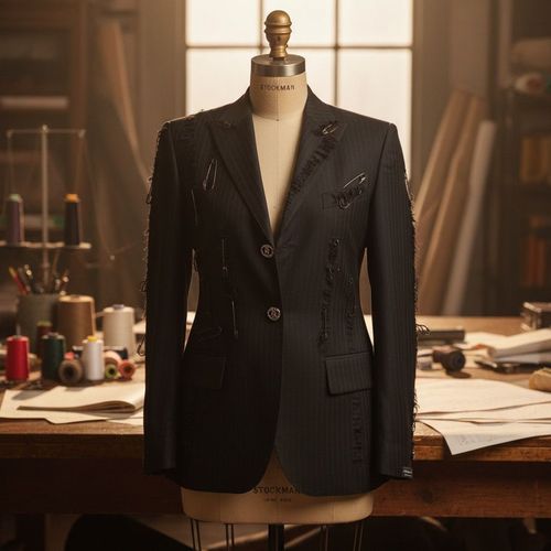Luxury Blazer à Épingles Aesthetic