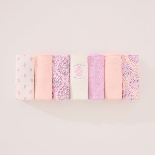 Lot de 7 Tongs en Coton dans les Tons