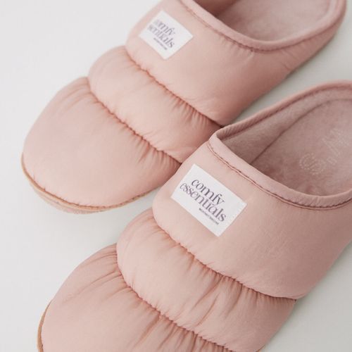 Chaussons en Nylon Rembourré Rose