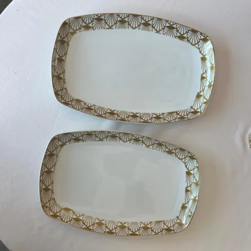 Ensemble de 2 plats ovales – Golden Deco