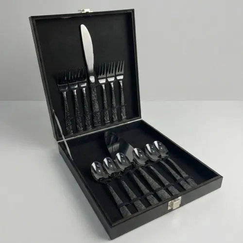 Ménagère à gâteau 14 pièces – Santamarta Black