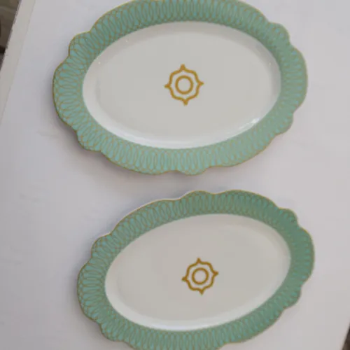 Ensemble de 2 plats ovales 