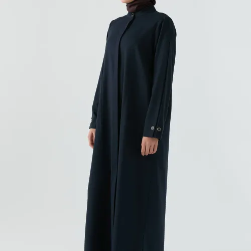 Abaya Avec Poches Carrées
