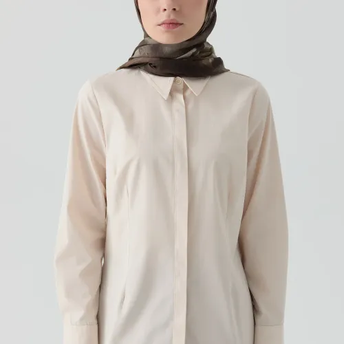 Chemise En Popeline Avec Pinces