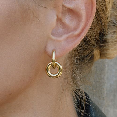 Boucles D'oreilles Plaqué Or Ogn114-1