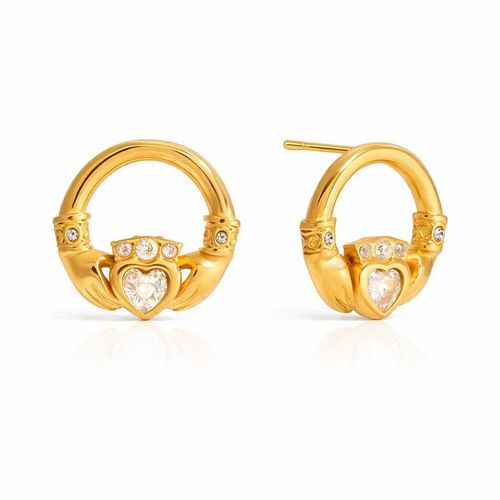 Boucles D'oreilles Plaqué Or Ogn125
