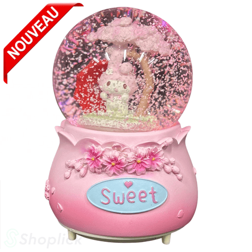 Boule À Neige En Verre Cristal Avec Boîte À Musique Décoration Cadeau