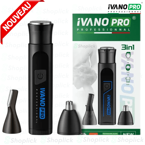 Rasoir Électrique Multifonction -1060 Pour Barbe, Corps, Nez. Compact, Puissant, Rechargeable Usb